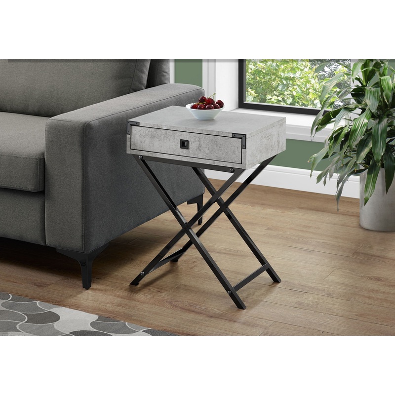 Accent Side Table, Storage Drawer, Stylish Design Contemporary & Modern