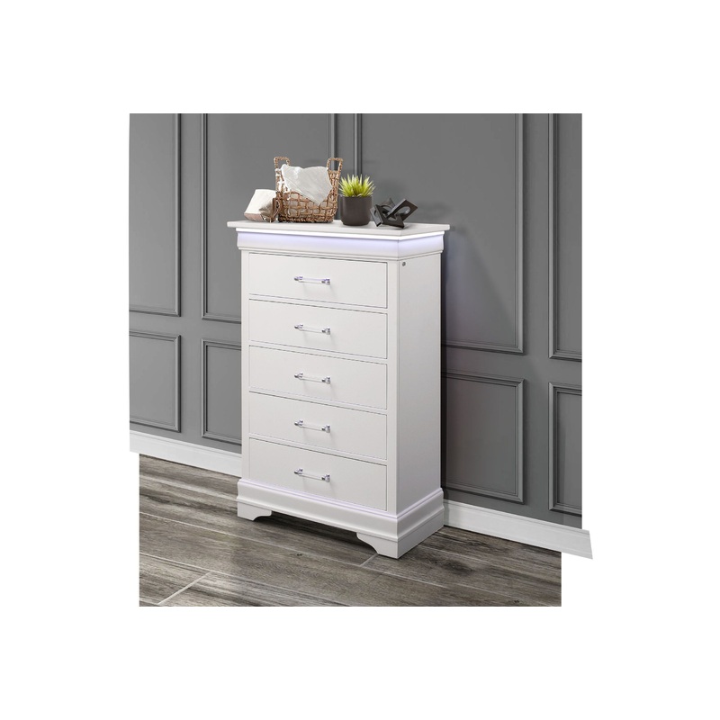 Charlie – Chest With LED – White