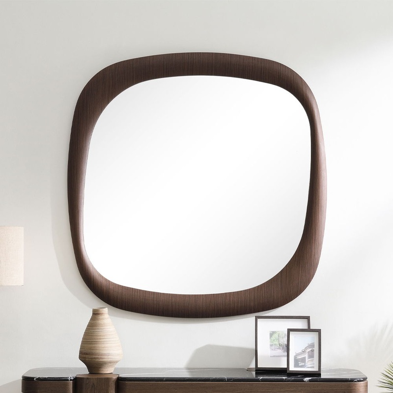 Dana – Accent Mirror – Dark Walnut