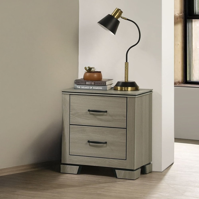 Joanna – Nightstand – Weathered Gray