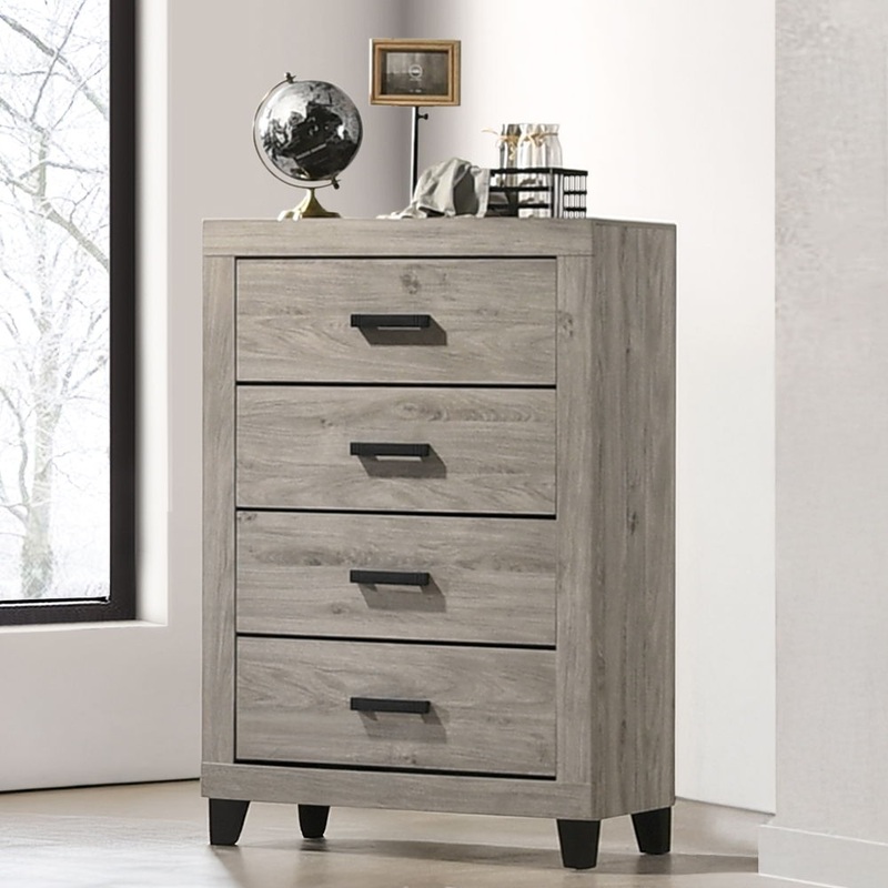Mari – Chest – Light Gray Finish