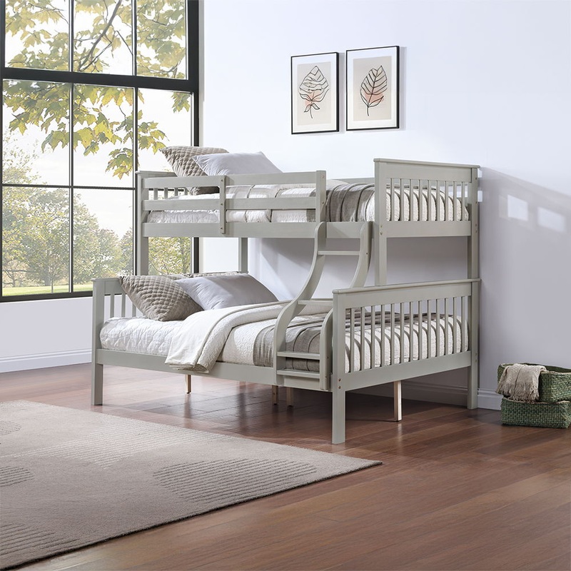Marita – Bunk Bed|Gray|Cherry|Twin over Full