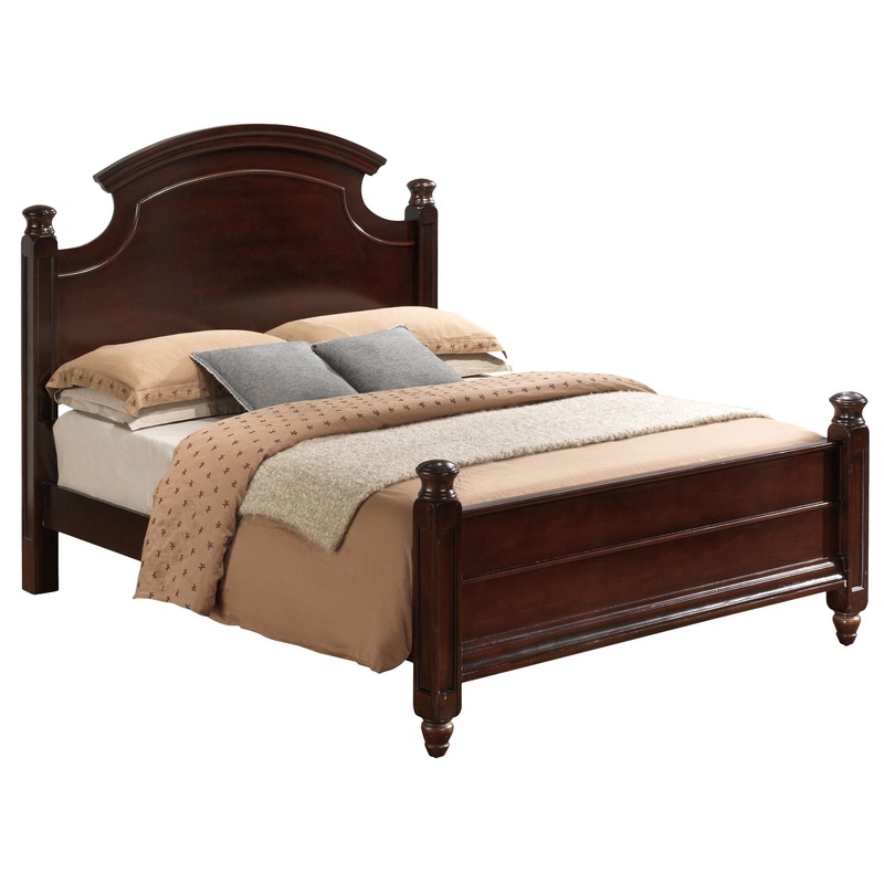 Bed Hand Carved Traditional|Dark Brown|King|Queen|Full|Twin