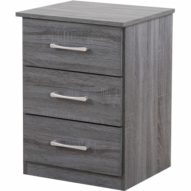 Boston – Nightstand|Dark Gray|Dark Brown|Light Brown