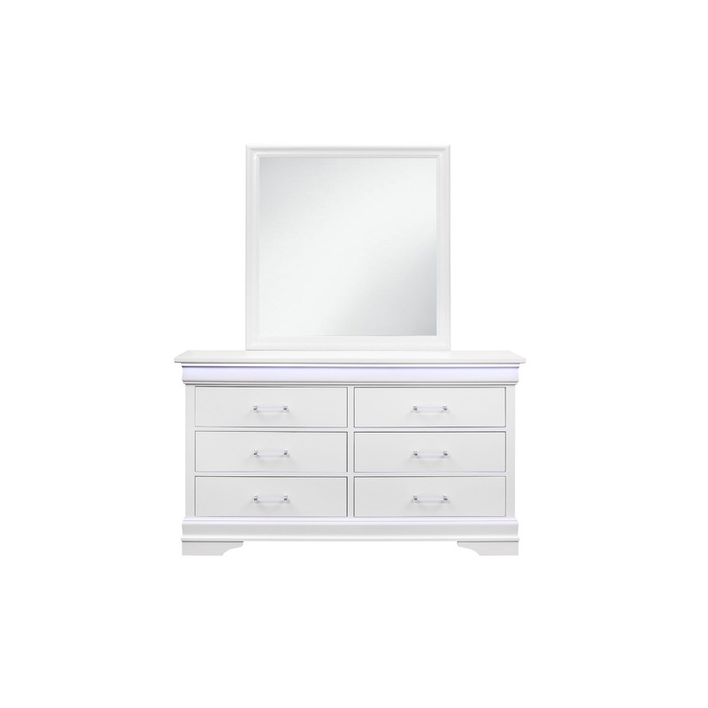 Charlie – Dresser With LED – White