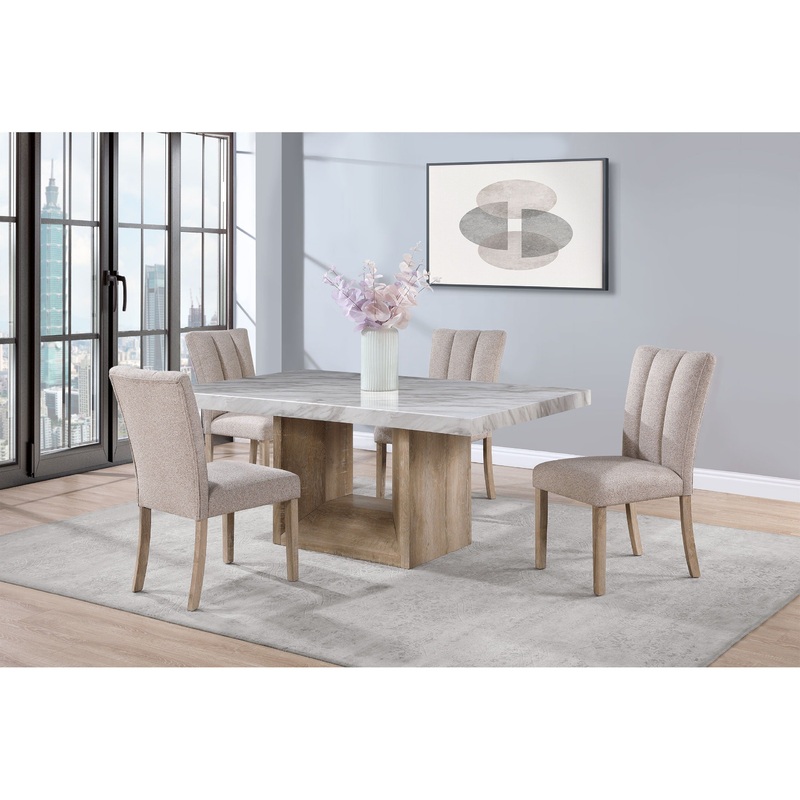 D02 – Dining Table – Natural / White