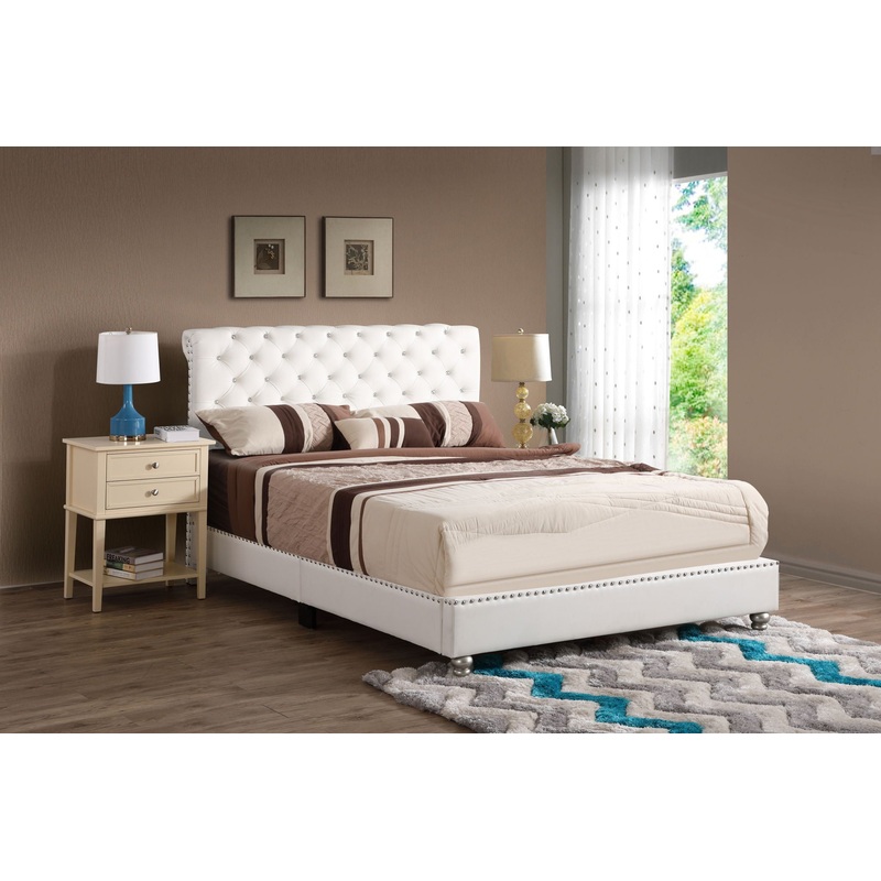 Elegant Transitional Upholstered Bed
