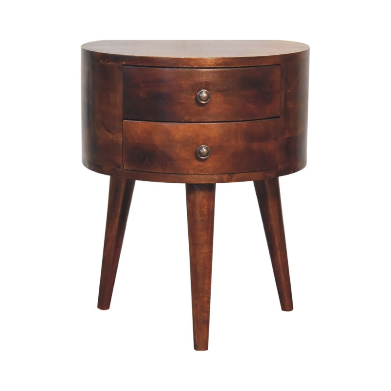 Odyssey – Tripod Bedside Table – Chestnut