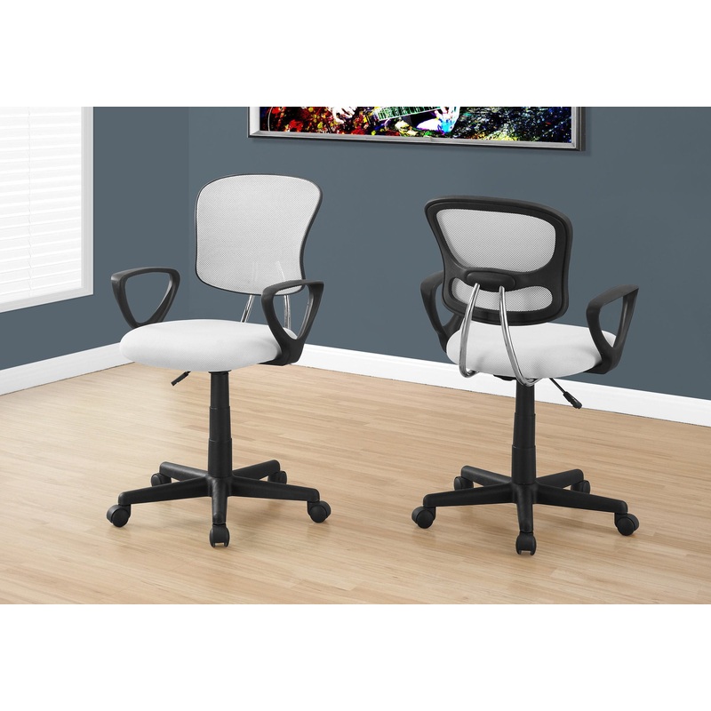 Office Chair, Adjustable Height, Swivel Ergonomic, Armrests, Contemporary
