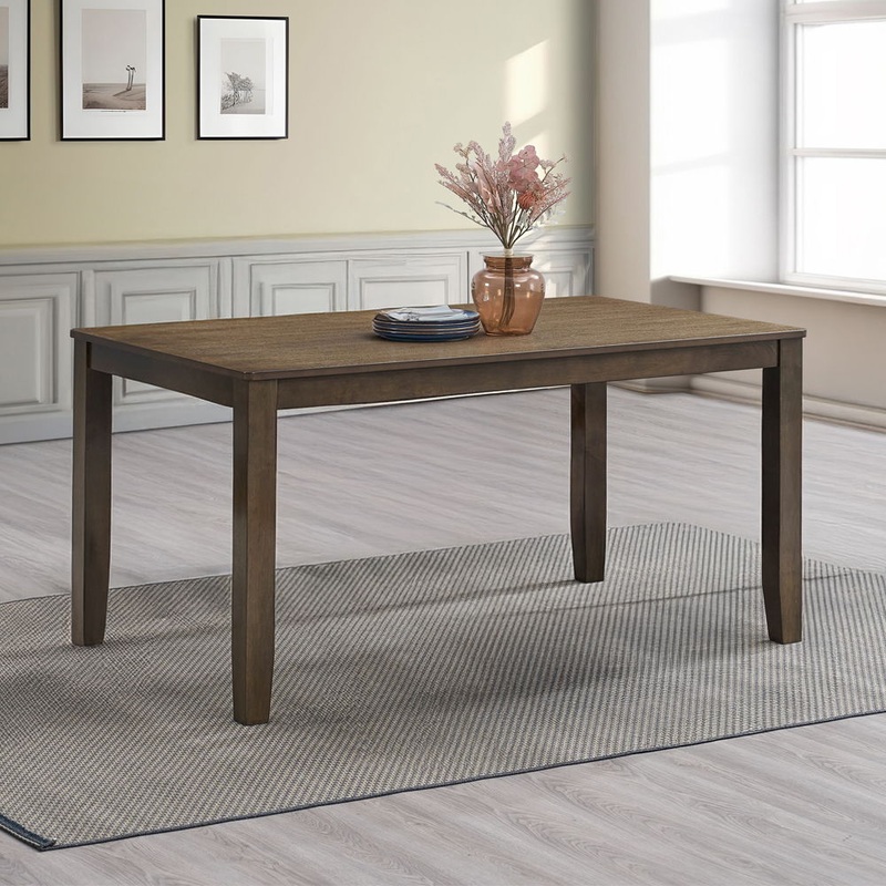Damica – Dining Table|Walnut|59″W x 35″D x 30″H|35″W x 35″D x 30″H|47″W x 30″D x 30″H