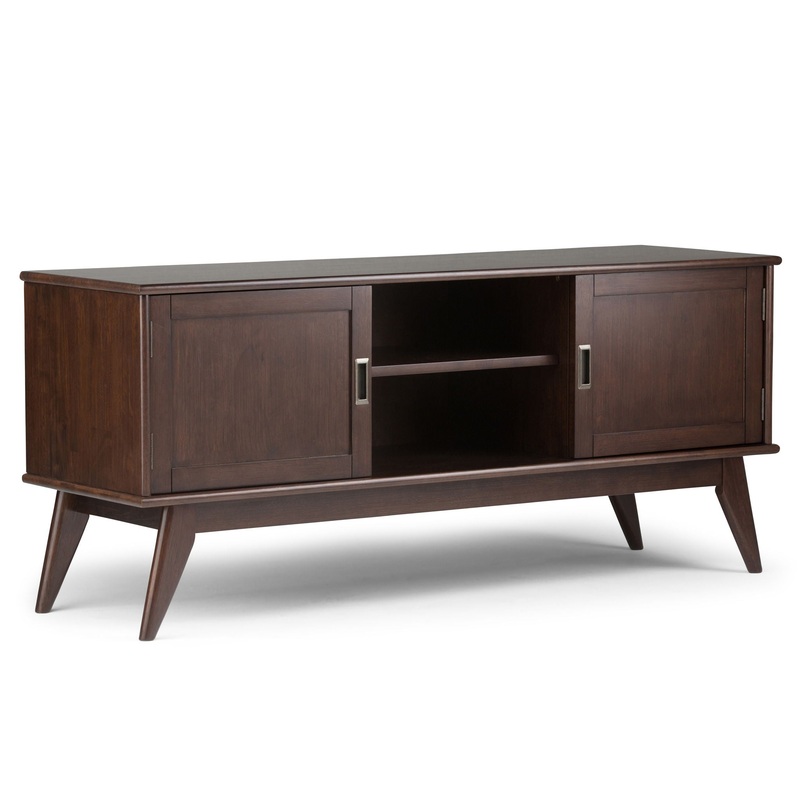 Draper – Handcrafted Mid Century Low TV Media Stand