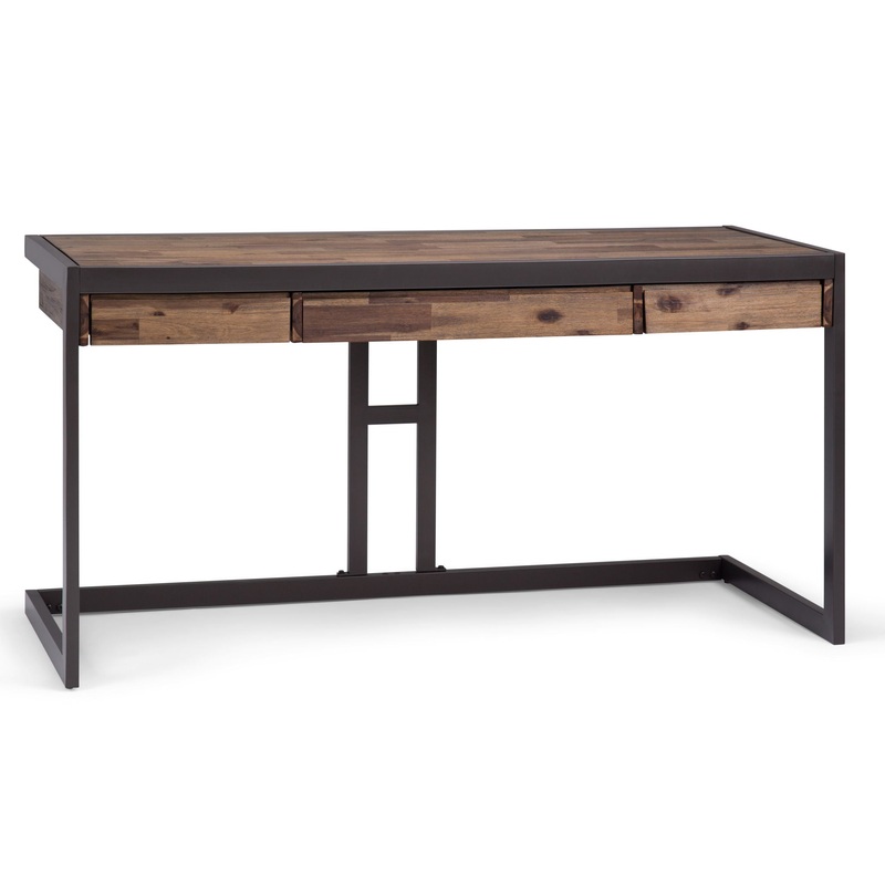 Erina – Handcrafted Desk|Light Brown|Dark Brown|Gray|60″W x 24″D x 31″H|72″W x 24″D x 31″H|48″W x 22″D x 31″H