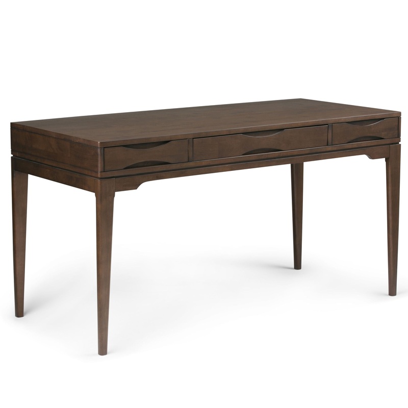 Harper – Handcrafted Desk|Dark Brown|Black|Dark Gray|Light Brown|White|60″W x 26″D x 31.5″H|48″W x 24″D x 31.5″H
