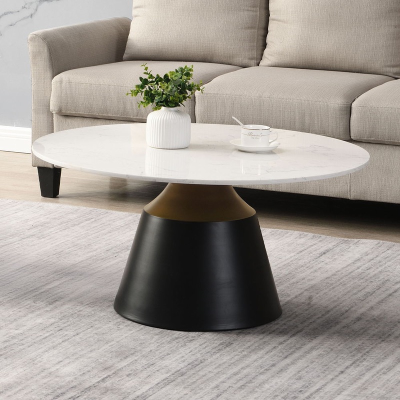 Jaramillo – Table|White Natural & Black|Coffee Tables|End Tables