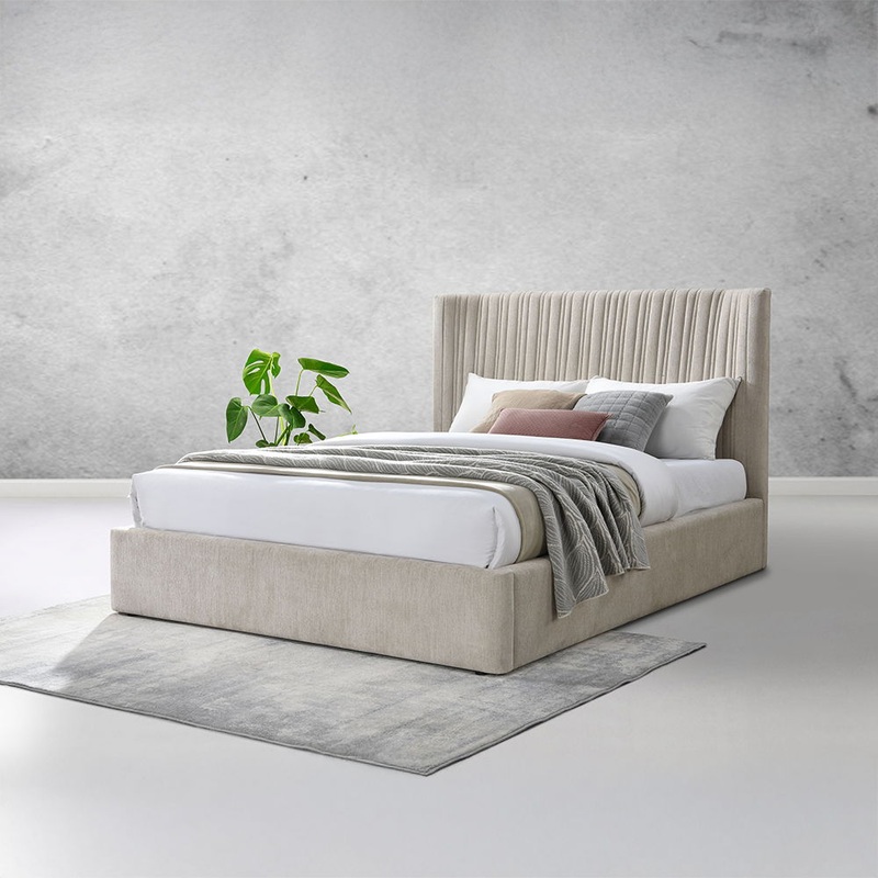 Loren – Bed|Beige|Queen|King