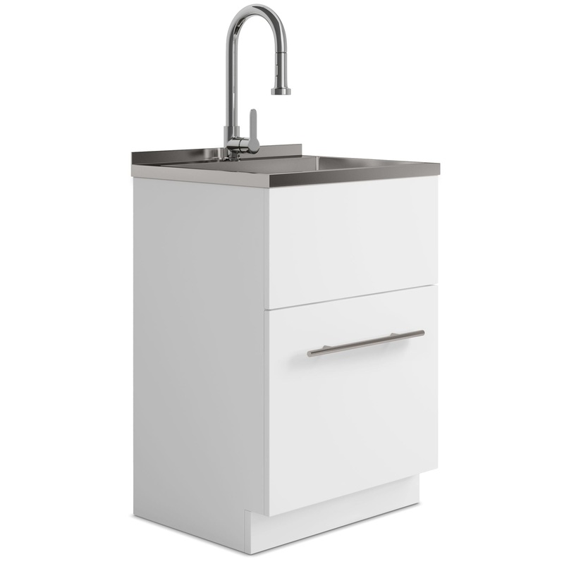 Metro – Laundry Cabinet & Faucet And Stainless Steel Sink