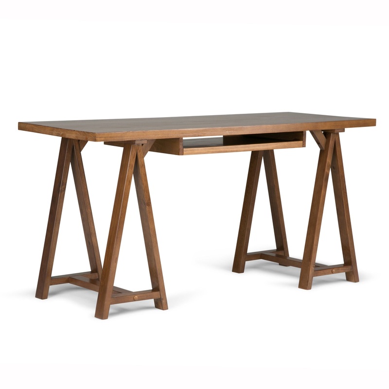 Sawhorse – Handcrafted Desk|Light Brown|Dark Brown|White