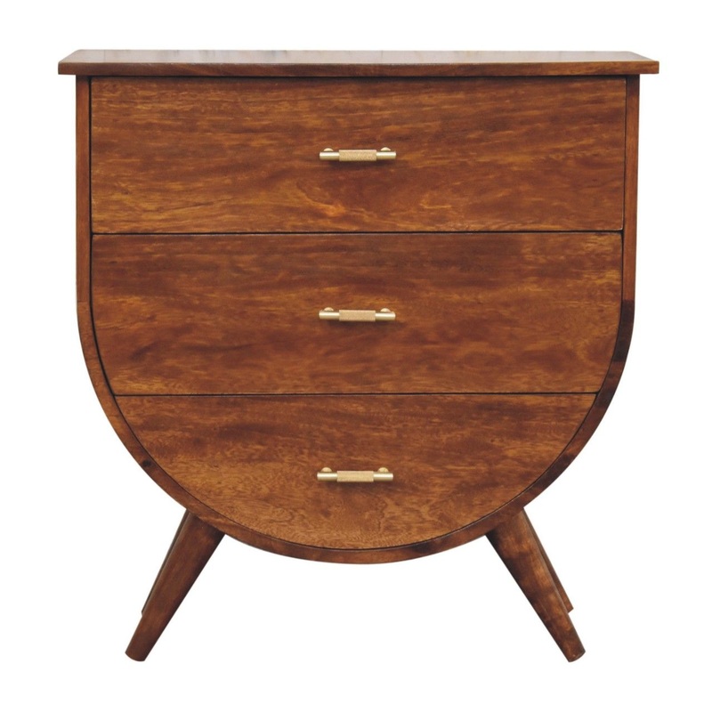 Agra – Bedside Table – Chestnut