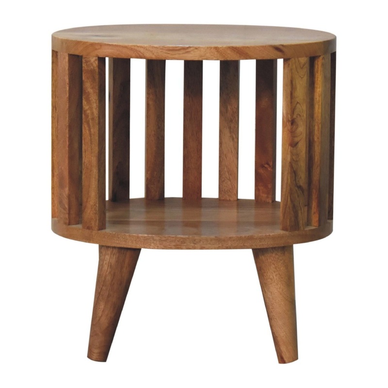 Ariella – Single Shelf Nightstand – Oak