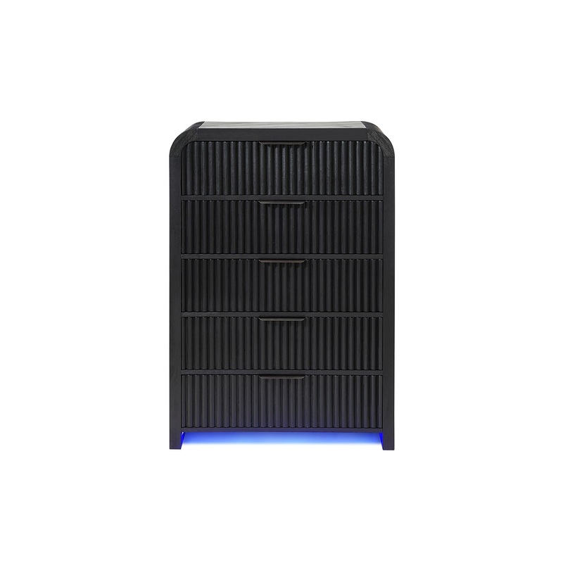 Beckett – Chest With LED – Black / White