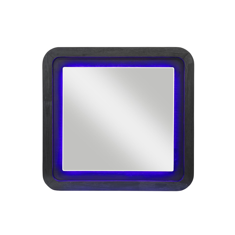 Beckett – Mirror With LED – Black / White