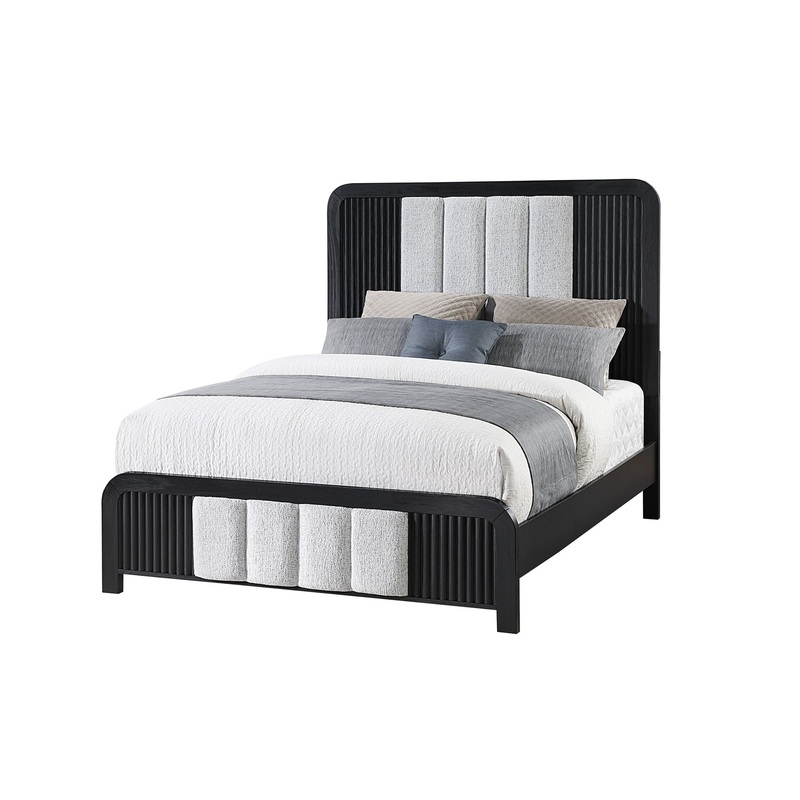 Beckett – Queen Upholstered Bed – Black