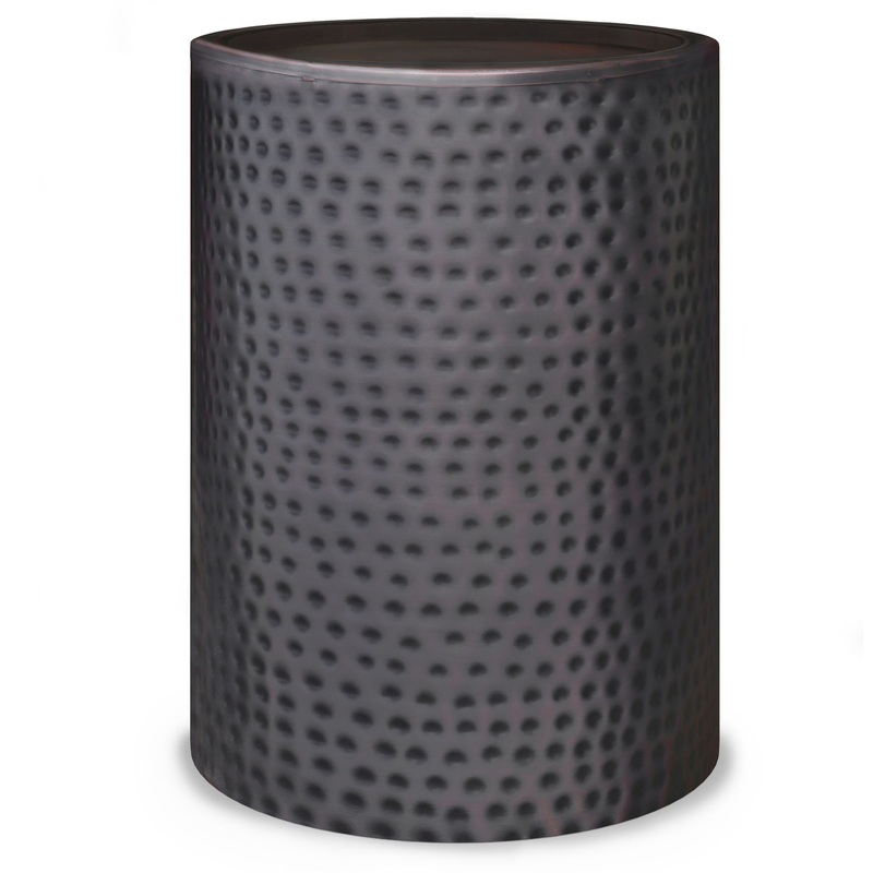 Corbin – Hammered Metal Side Table