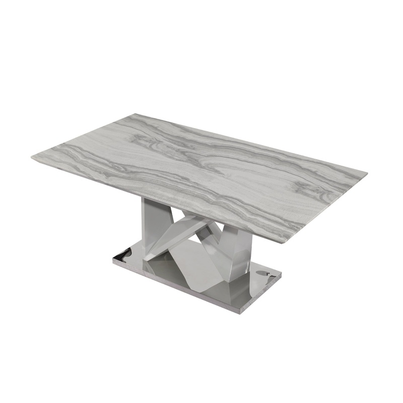 D844 – Dining Table – Light Gray