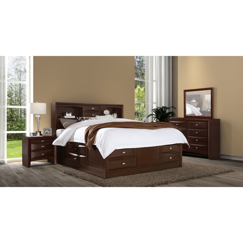 Linda – 5 Piece Queen Bedroom Set – Merlot