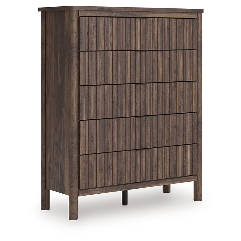 Pamytta – Five Drawer Wide Chest – Brown