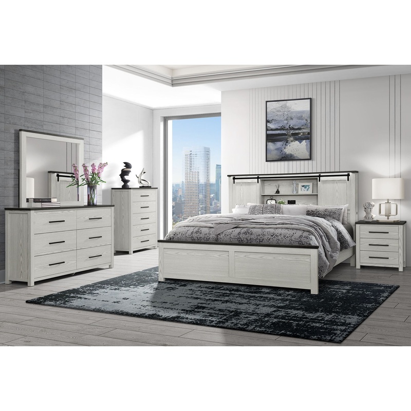 Ava – 5 Piece King Bedroom Set – Beige