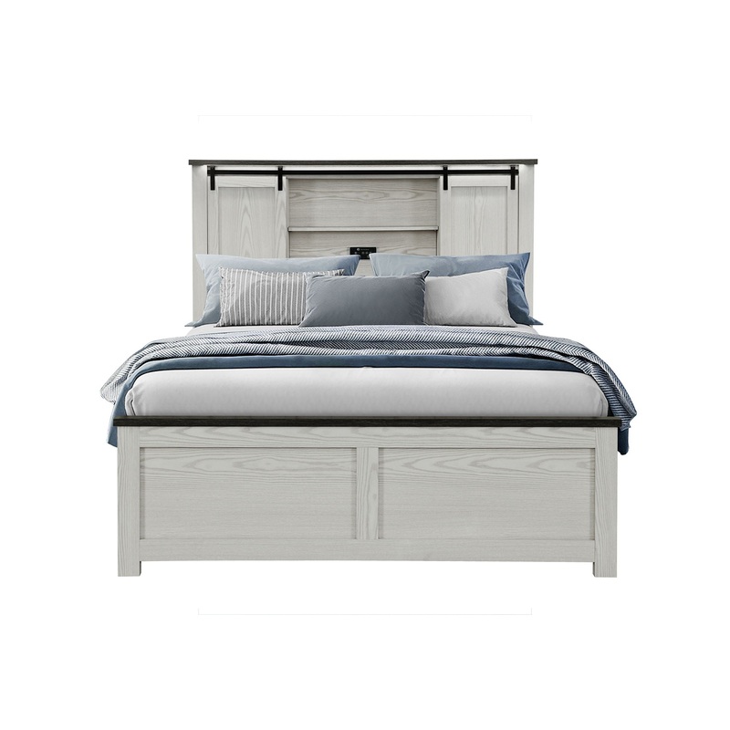 Ava – Queen Storage Bed – Beige