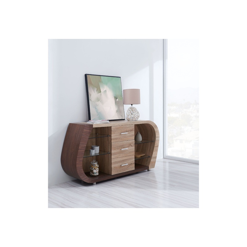 D4126 – Buffet – Dark Brown / Oak