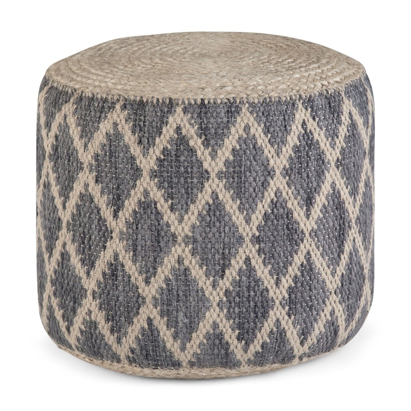 Edgeley – Handcrafted Round Pouf