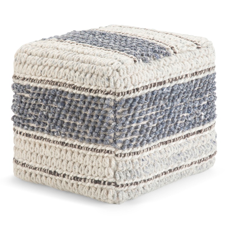 Grady – Handcrafted Square Pouf