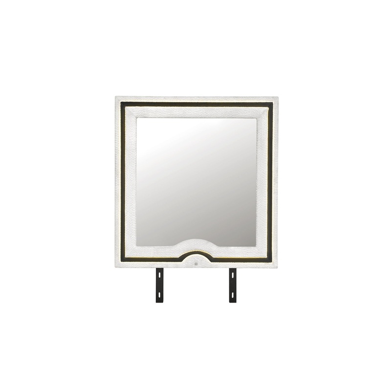 Isabella – Mirror With LED – Black / White