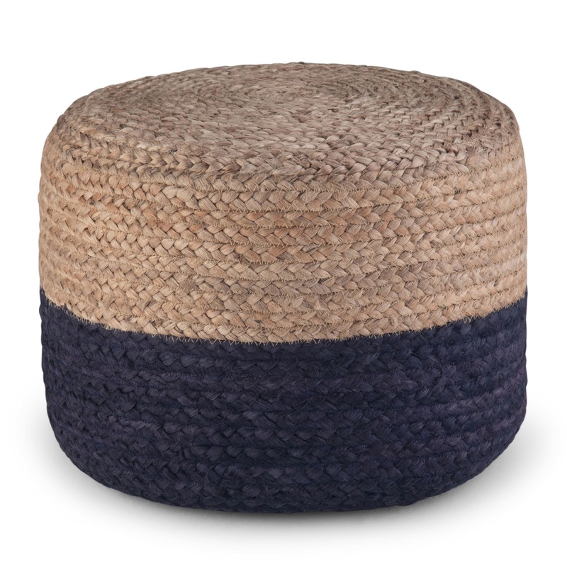 Lydia – Handcrafted Round Pouf