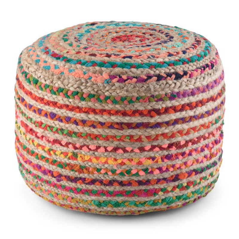 Margo – Handcrafted Round Pouf