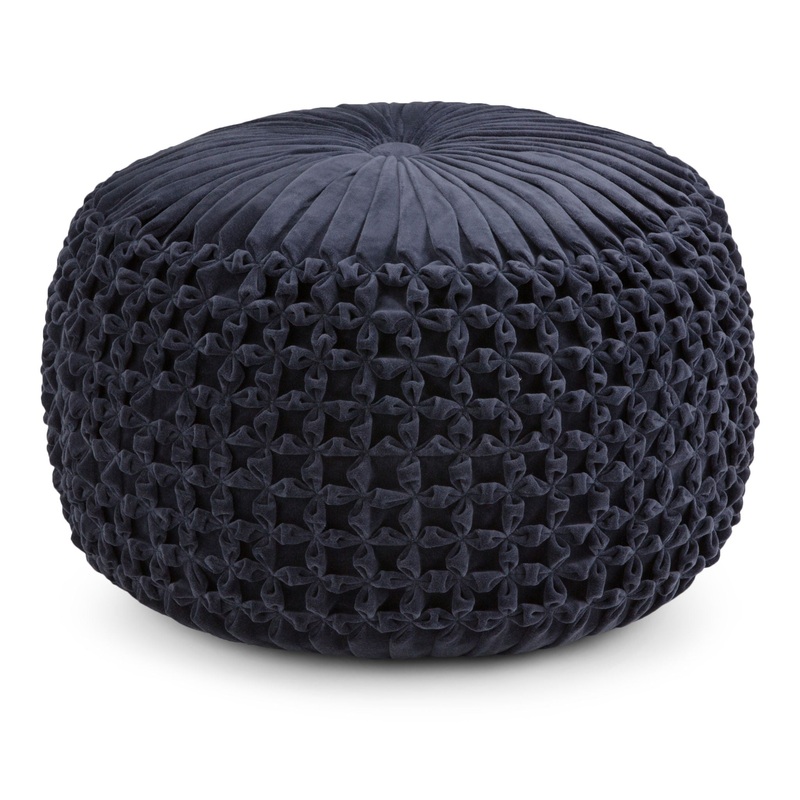 Renee – Handcrafted Round Pouf