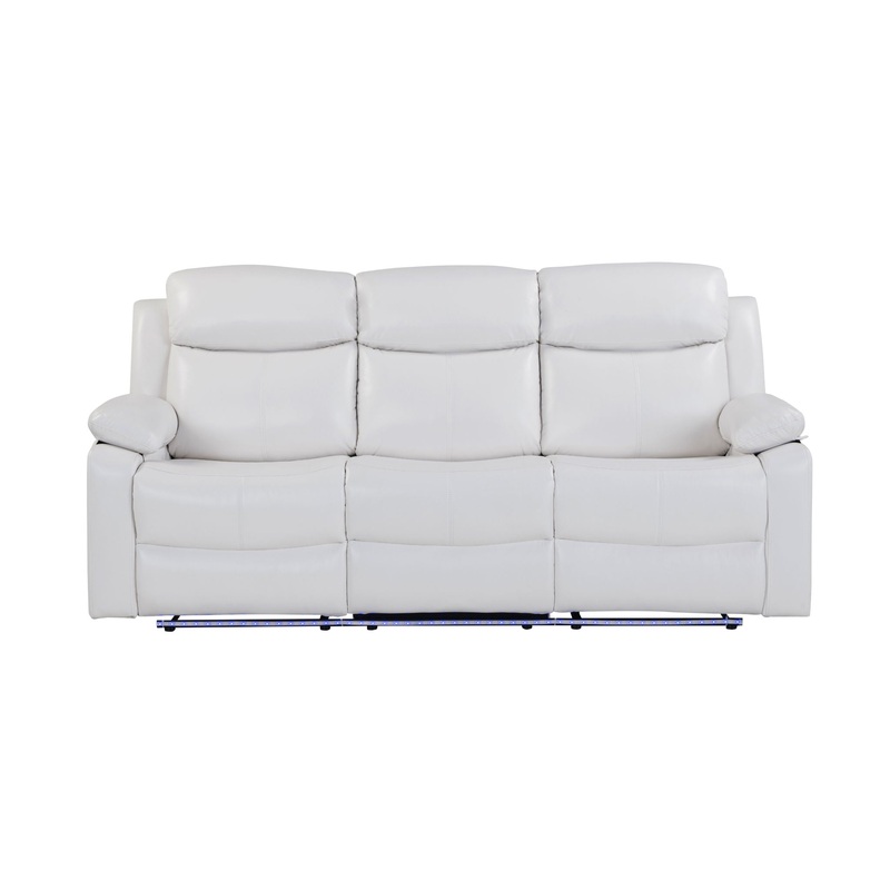 U6026 – Reclining Sofa With LED – White