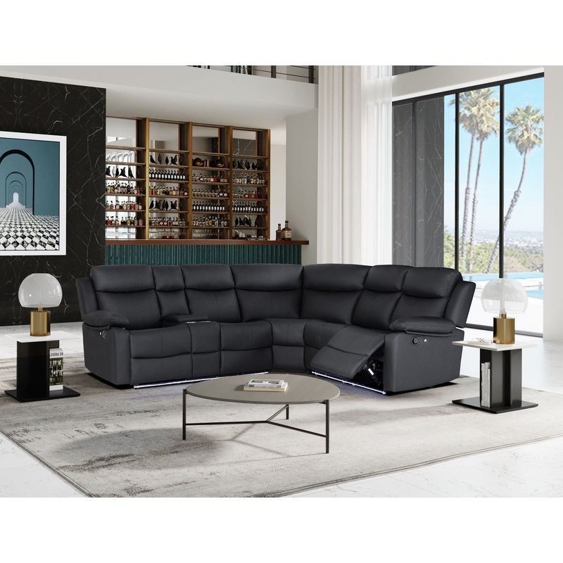 U6026 – Sectional – Black
