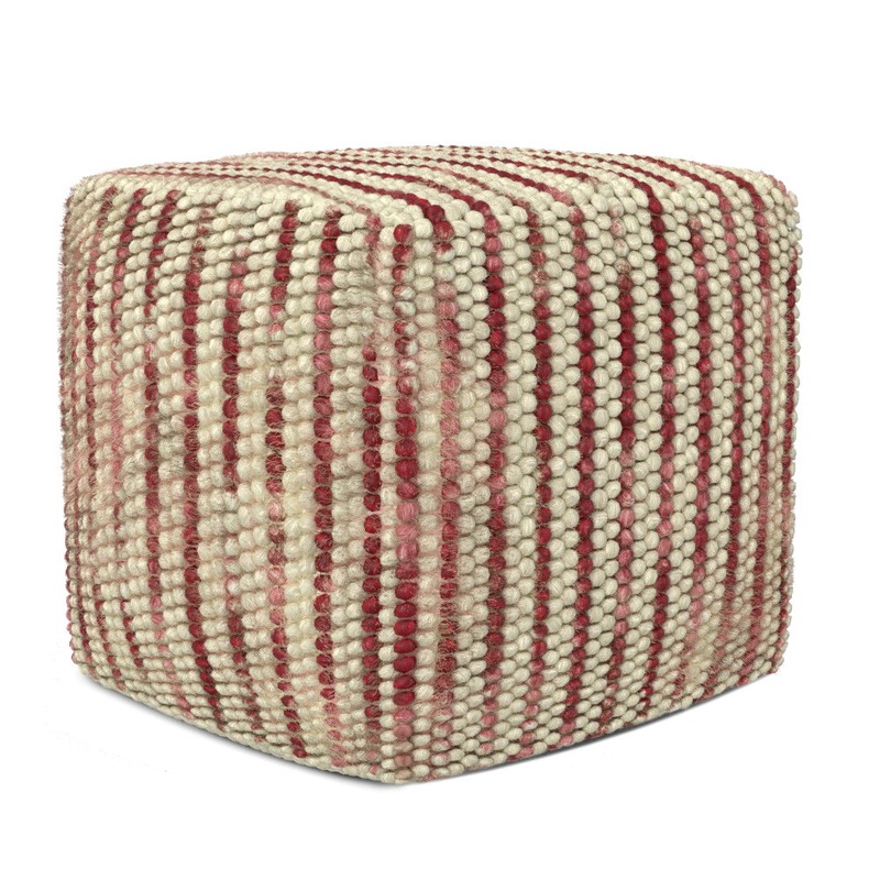 Zoey – Handcrafted Woven Cube Pouf