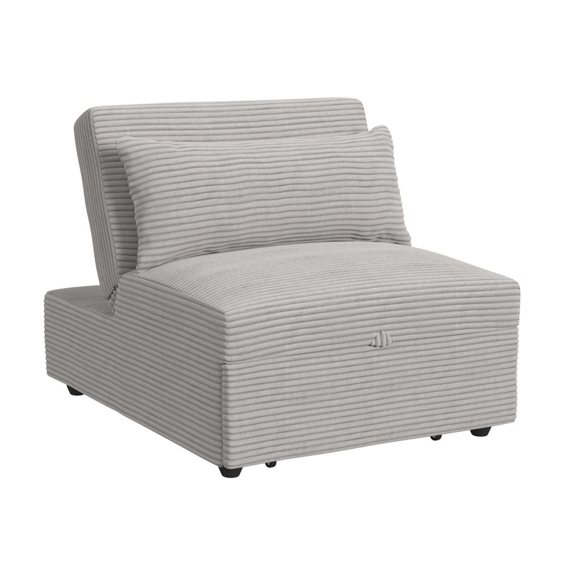 Pluto – Chair With Kidney Pillow, Klik Klak And Pop Up – Coronado Gray