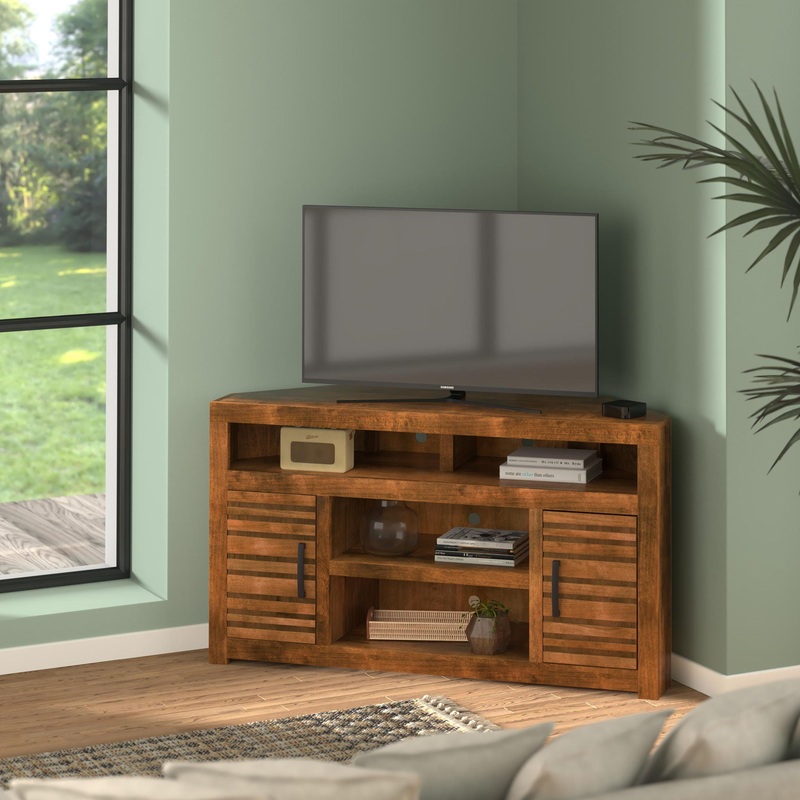 Sausalito – Corner TV Console – Brown