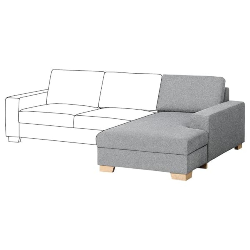 SRVALLEN chaise longue section