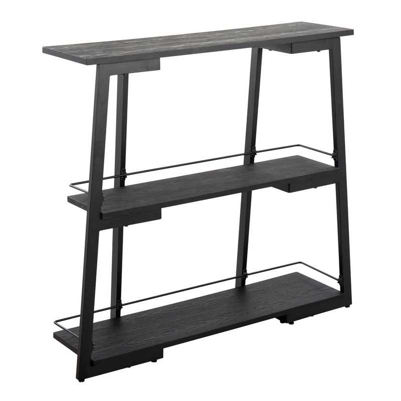 Converge – Industrial Bookcase – Black