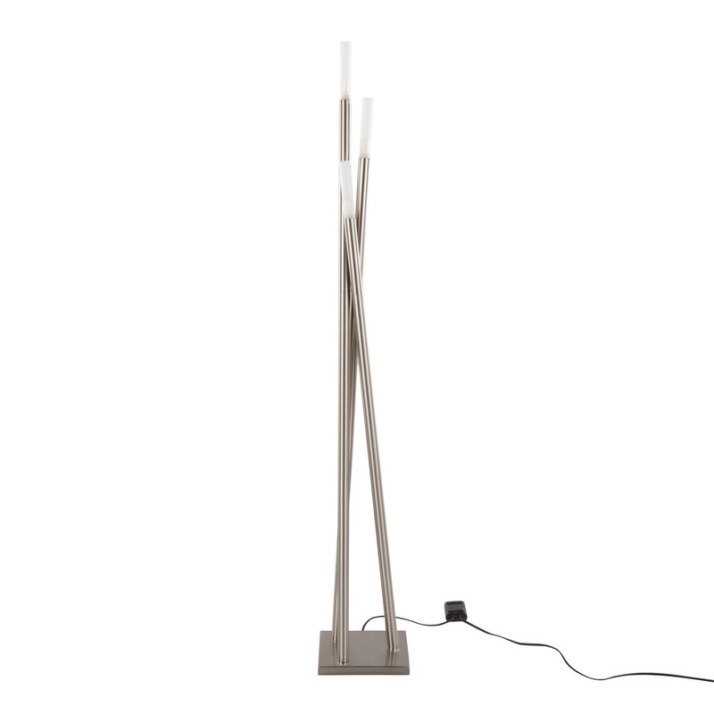 Icicle – Contemporary Floor Lamp – Nickel