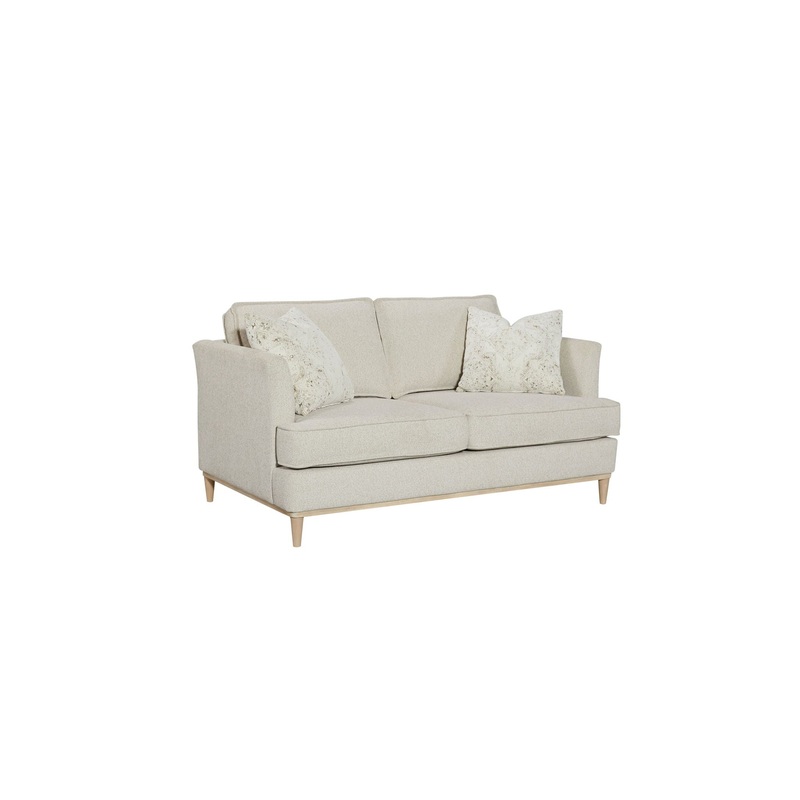 Loveseat With 2 Reversable Cushions And 2 Pillows – Off White