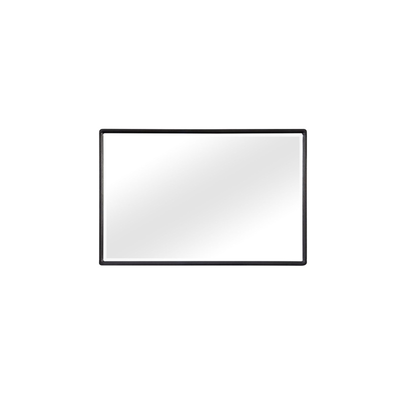 Rectangle Wood Mirror – Black
