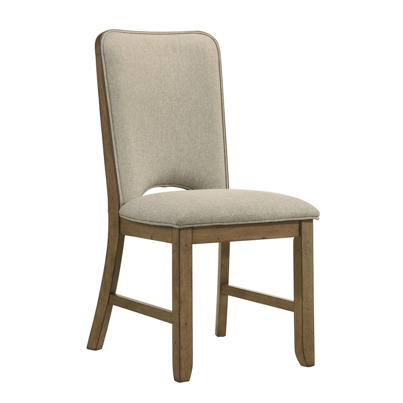 Cockrell – Side Chair (Set of 2) – Light Brown / Beige
